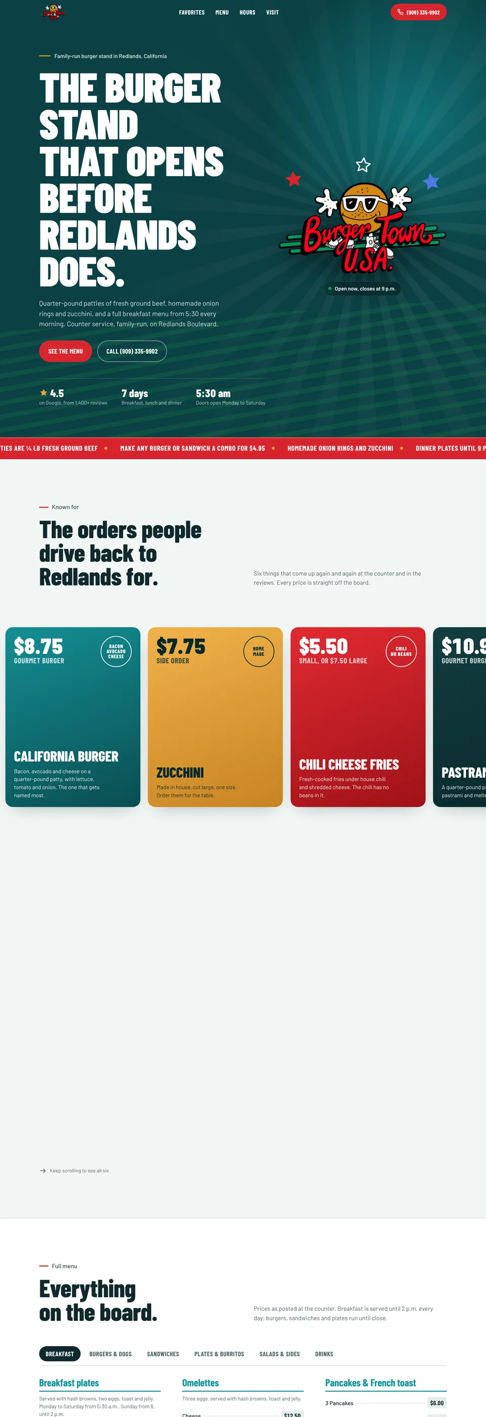 Burgertown USA home page